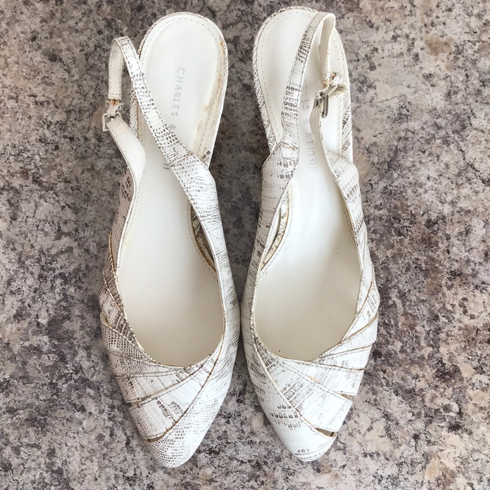 Charles & Keith Snake Print